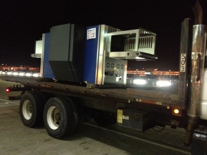 X-ray machine moved at Dulles Airport