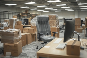 an office ready for office relocation