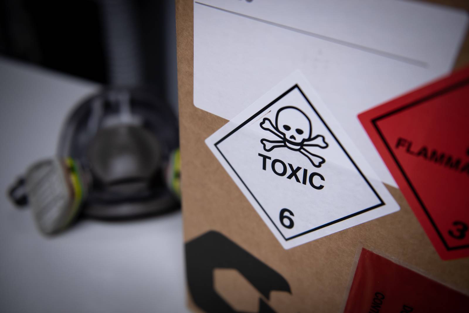 Box Full Of Chemicals Ready For The Professional Laboratory Movers