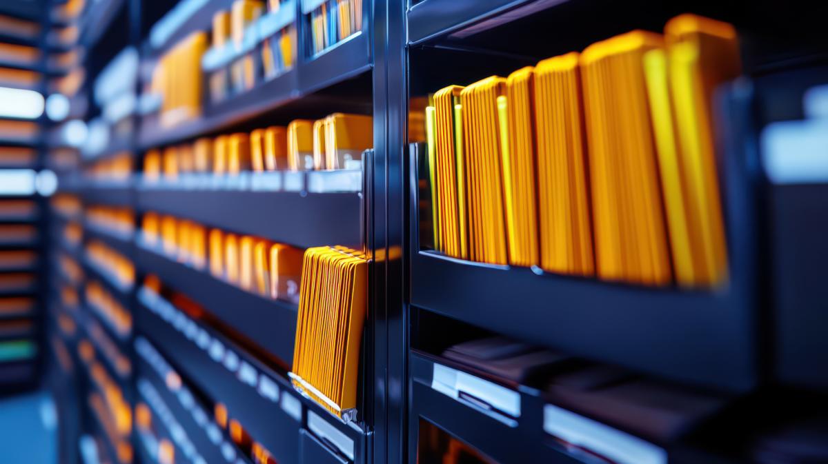 Documents and Records Being Stored In A Storage Facility
