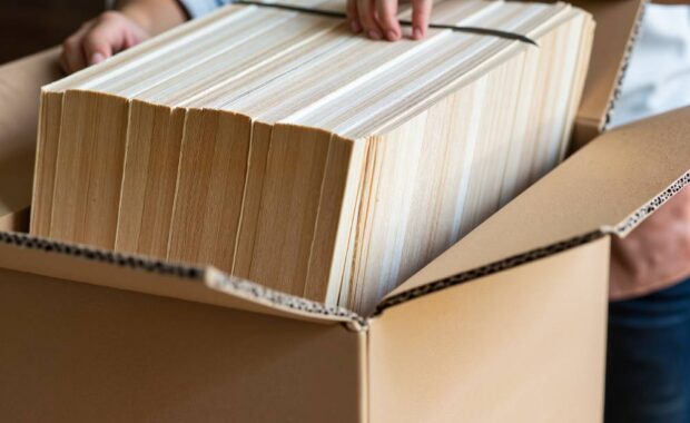 Important Documents Being Packed For A Library Move