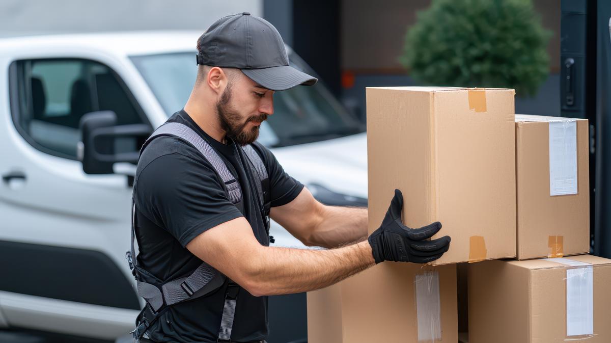 Last Mile Logistics Specialist Delivering Shipment