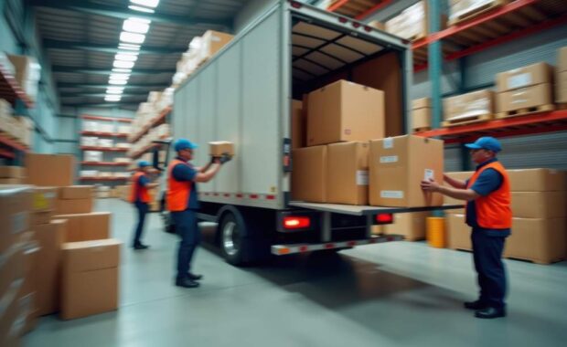 Men Performing Cross Docking Services