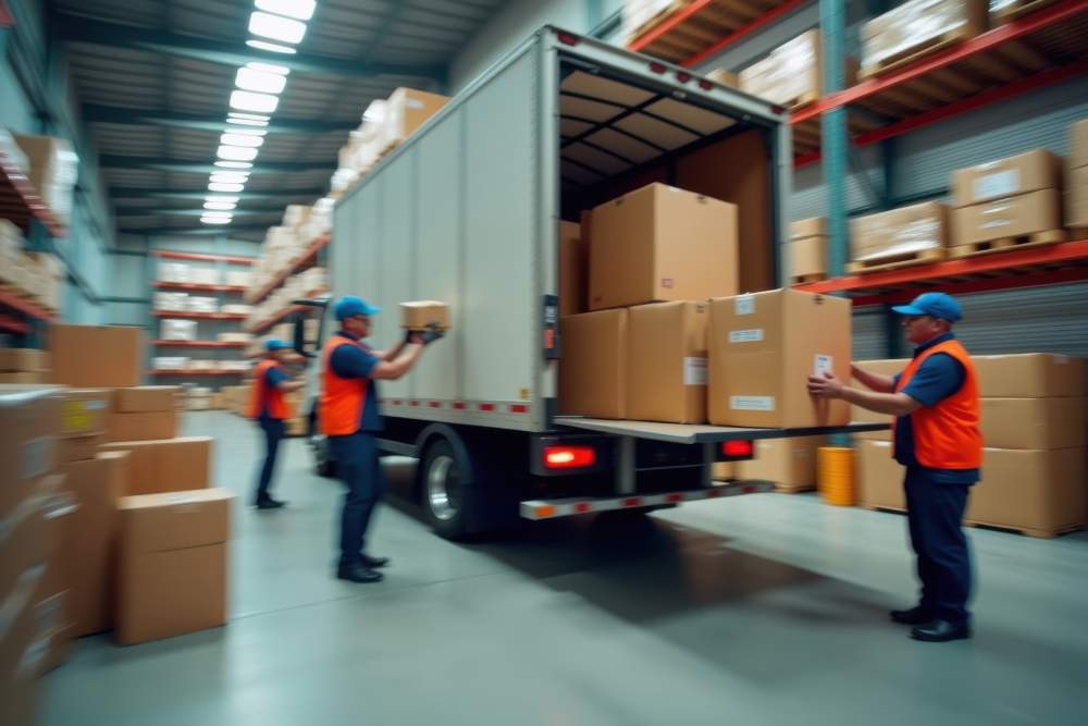 Men Performing Cross Docking Services
