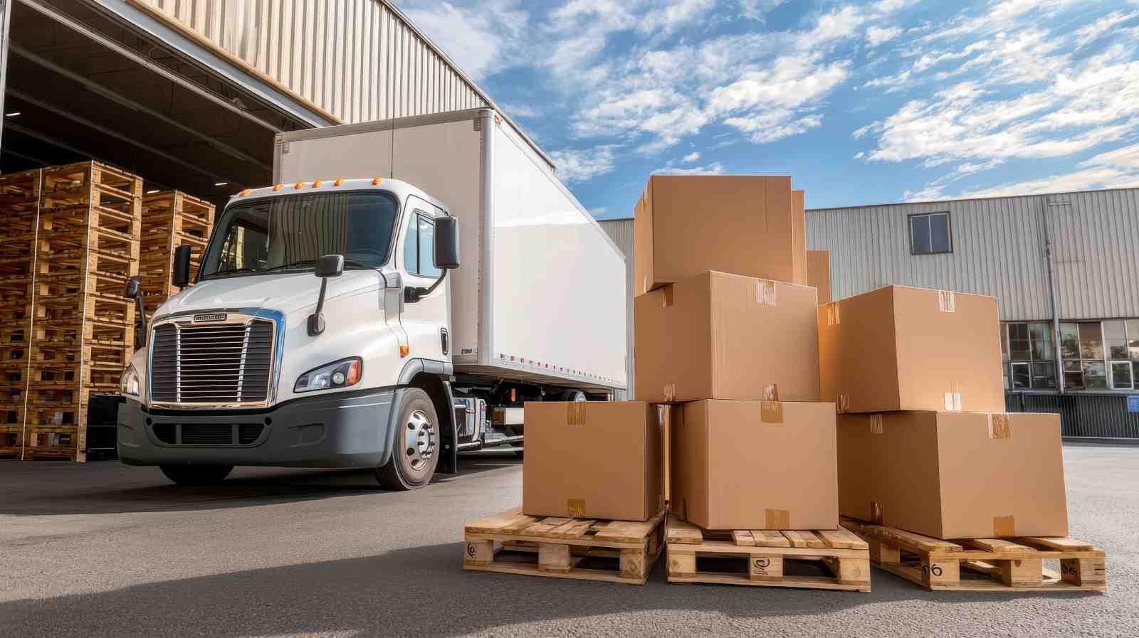 Moving Boxes Ready To Be Picked Up By Professional Industrial and Warehouse Movers