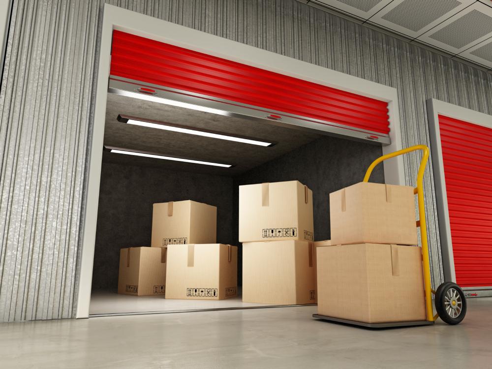 Office Assets Being Stored In Storage Facility During Decommissioning