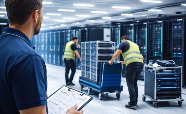 data center relocation concept