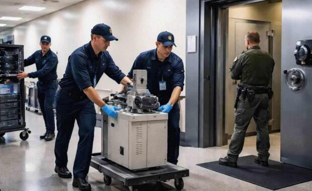 secure movement of a machine